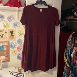 Burgundy shirt